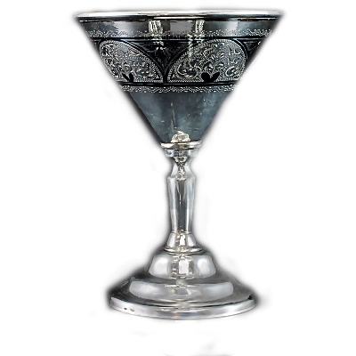 Рюмка серебряная для мартини. арт. 875-2-0219(1)