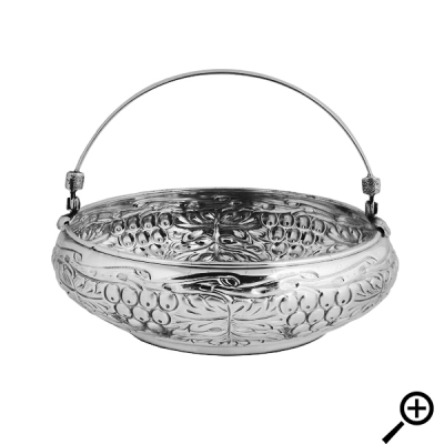 Серебряная конфетница «ВИНОГРАД». арт. 875-2-1722