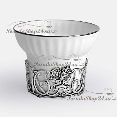 Серебряная чайная пара «Ангел». арт. 925-5-738НБ03806