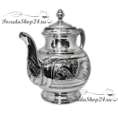 Cеребряный чайник «ШАХ».  арт. 875-6-0021