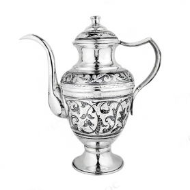 Серебряный кофейник «Кибела». Серебро 875. арт. 875-1715