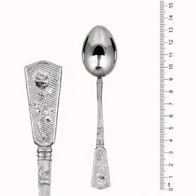 Серебряная чайная ложка «РОЗОЧКА». Серебро 925. арт. 925-0052(2)