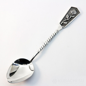 Серебряная чайная ложка «РОЗА».  арт. 925-2-2836